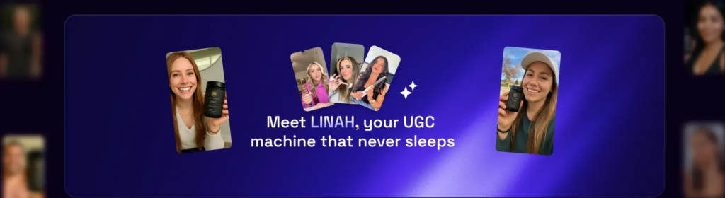linah ai ugc add creation platform